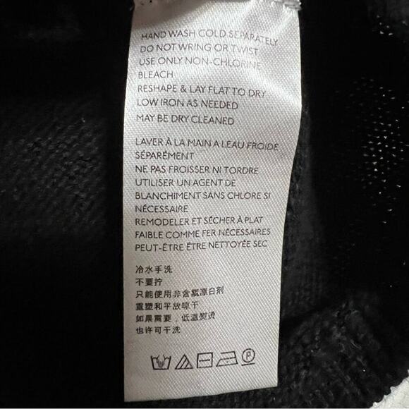 Free People Beach Black Nina Sweater Mini Dress Size Large - Picture 9 of 10